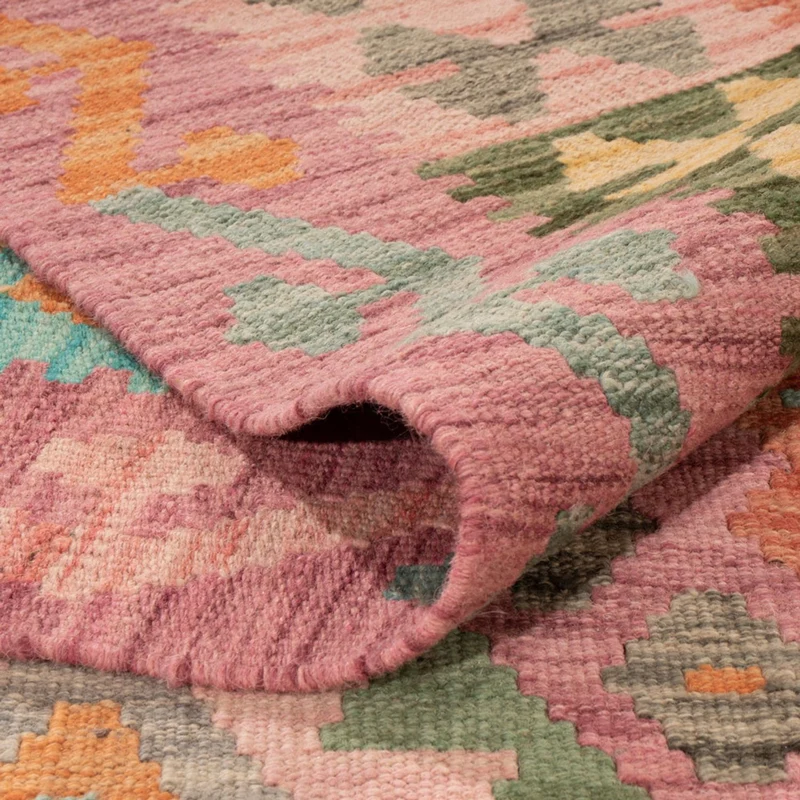 Kelim Maimene Teppich 205x318cm - mehrfarbig