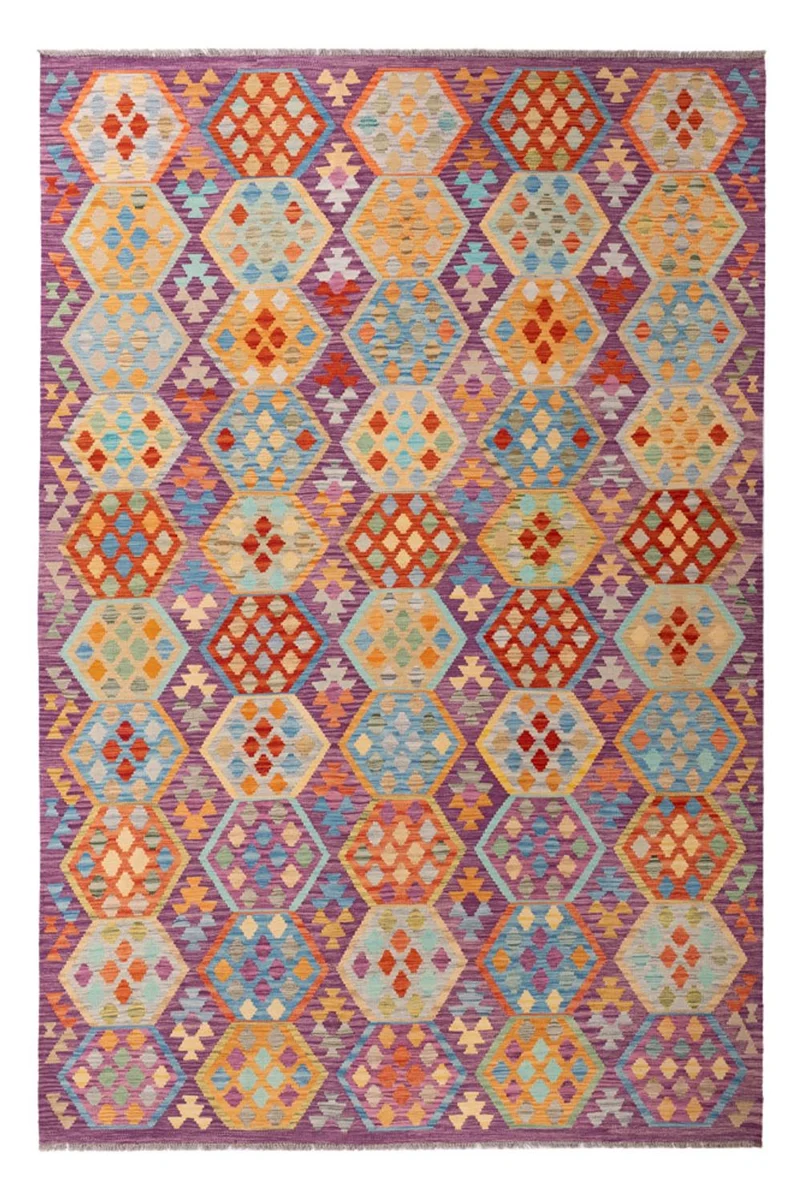 Kelim Maimene Teppich 206x313cm - mehrfarbig