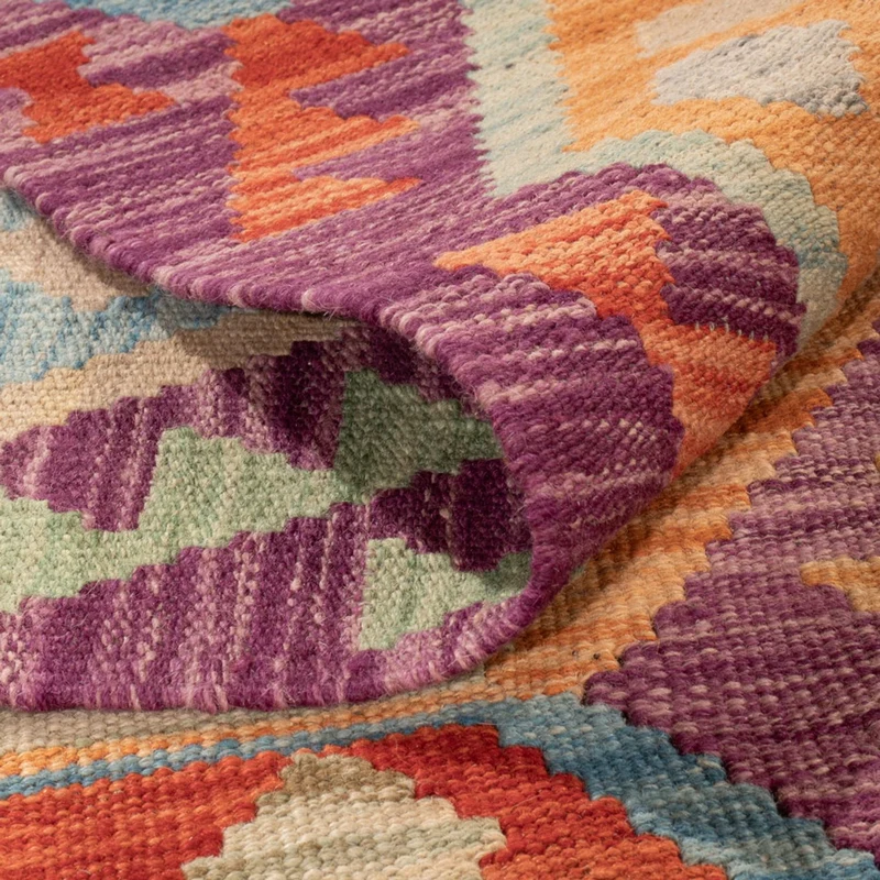 Kelim Maimene Teppich 206x313cm - mehrfarbig
