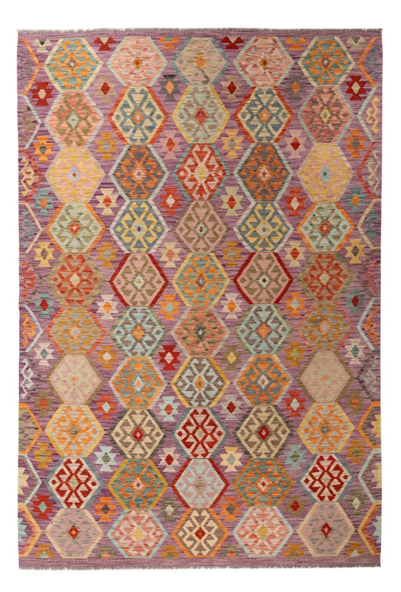 Kelim Maimene Teppich 207x311cm - mehrfarbig