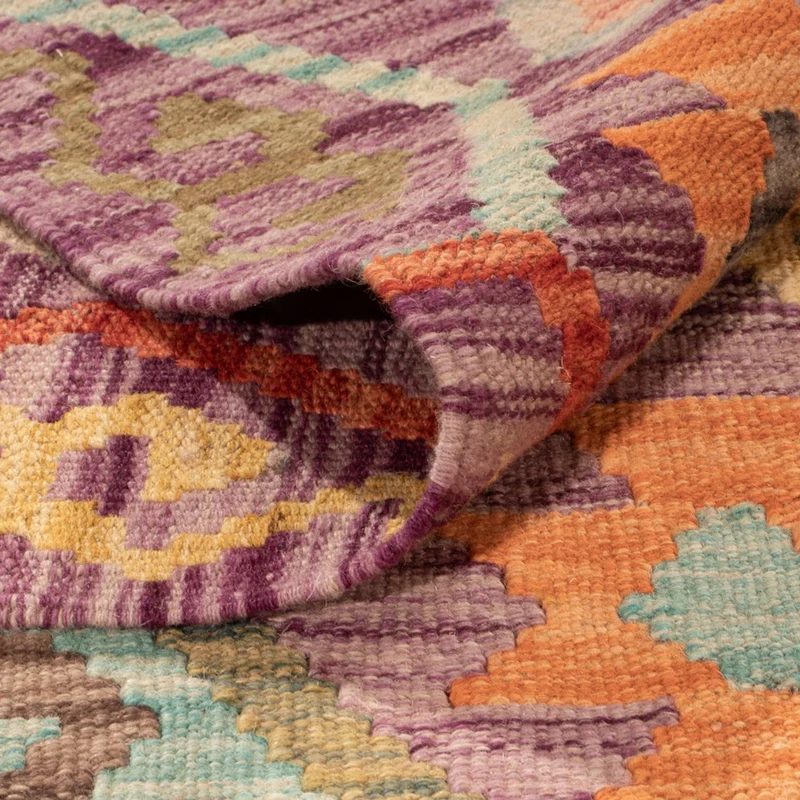 Kelim Maimene Teppich 207x311cm - mehrfarbig