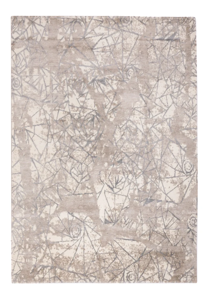 Designer Teppich 174x242cm - hellgrau
