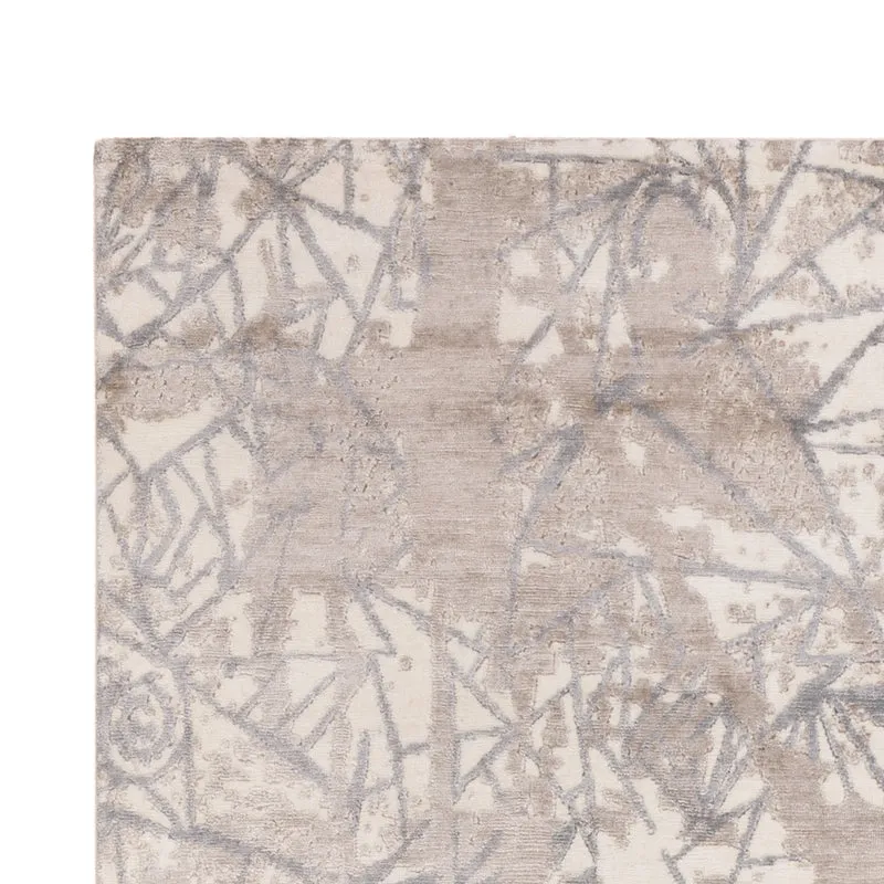 Designer Teppich 174x242cm - hellgrau