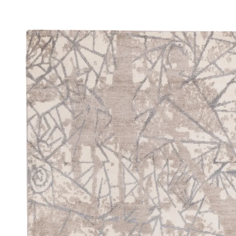Designer Teppich - 175 x 245 cm - hellgrau