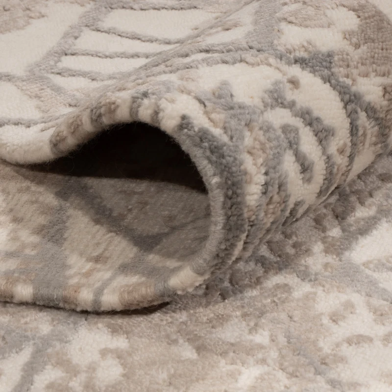 Designer Teppich - 175 x 245 cm - hellgrau