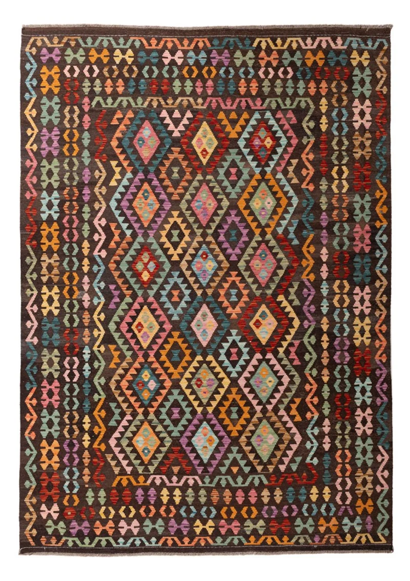 Kelim Maimene Teppich 210x303cm - mehrfarbig
