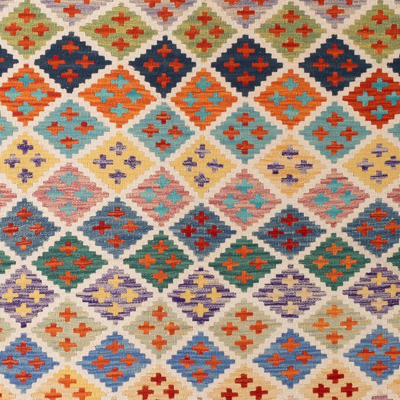 Kelim Teppich - Splash - 209 x 304 cm - mehrfarbig