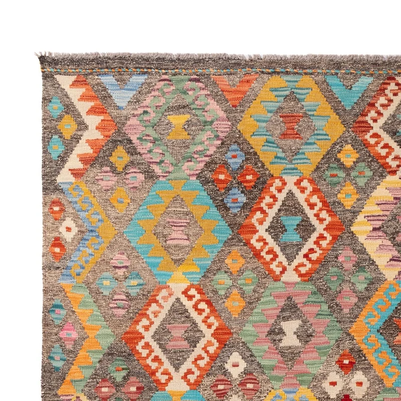 Kelim Maimene Teppich 201x314cm - mehrfarbig