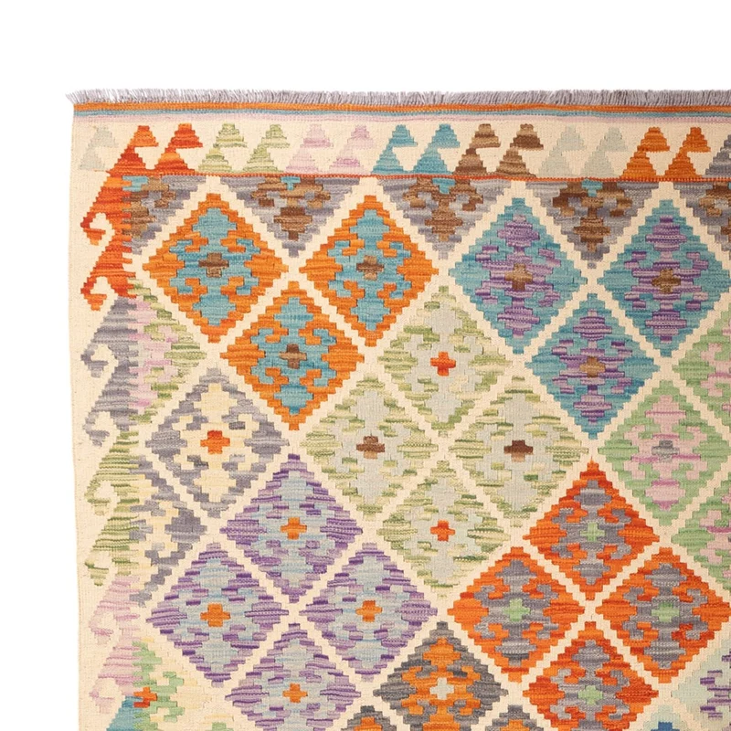 Kelim Maimene Teppich 210x303cm - mehrfarbig
