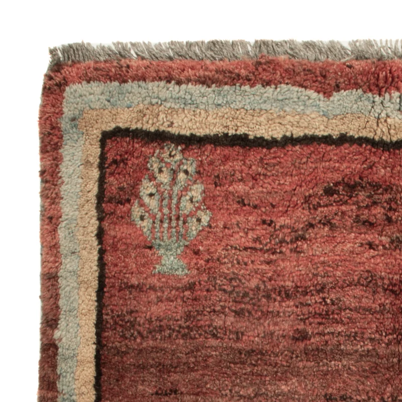 Gabbeh Persisch Teppich 93x100cm - Perserteppich Wollteppich - mehrfarbig