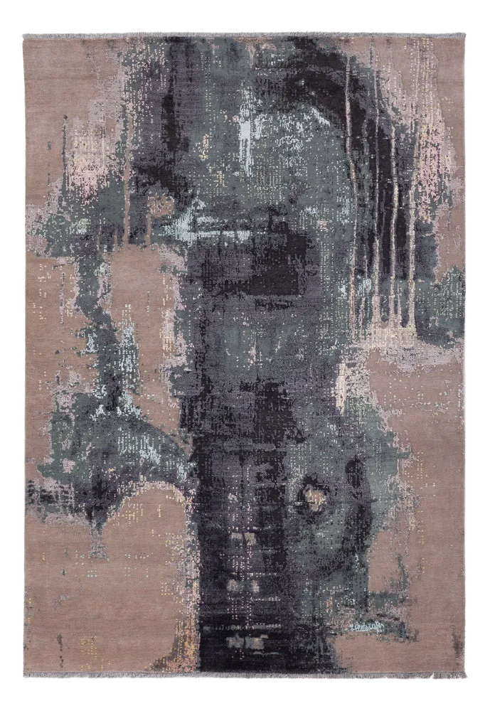 Designer Teppich 175x255cm - mehrfarbig