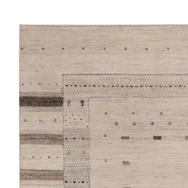 Indo Loribaft Teppich 176x246cm - Orientteppich - hellbeige