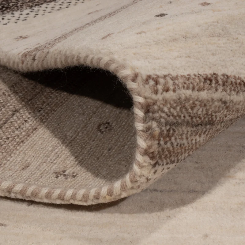 Indo Loribaft Teppich 176x246cm - Orientteppich - hellbeige
