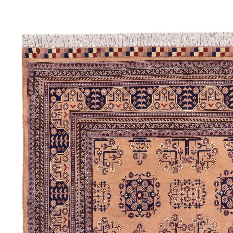 Afghan Teppich 196x296cm - Orientteppich - beige