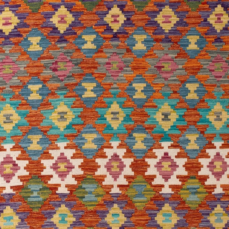 Kelim Maimene Teppich 213x292cm - mehrfarbig