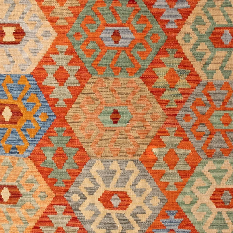 Kelim Maimene Teppich 206x301cm - mehrfarbig