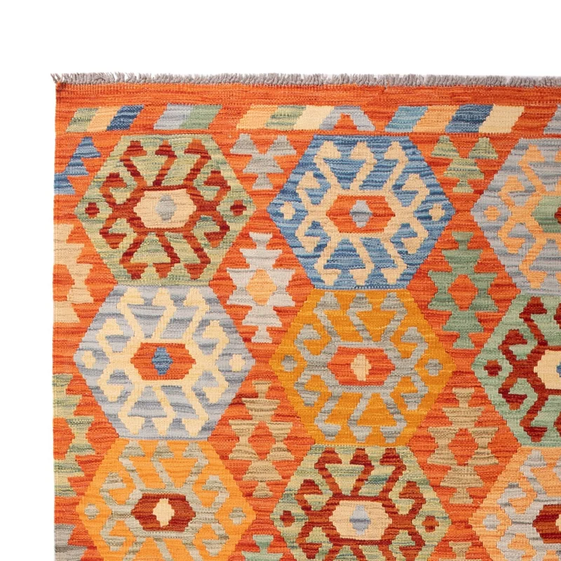 Kelim Maimene Teppich 206x301cm - mehrfarbig
