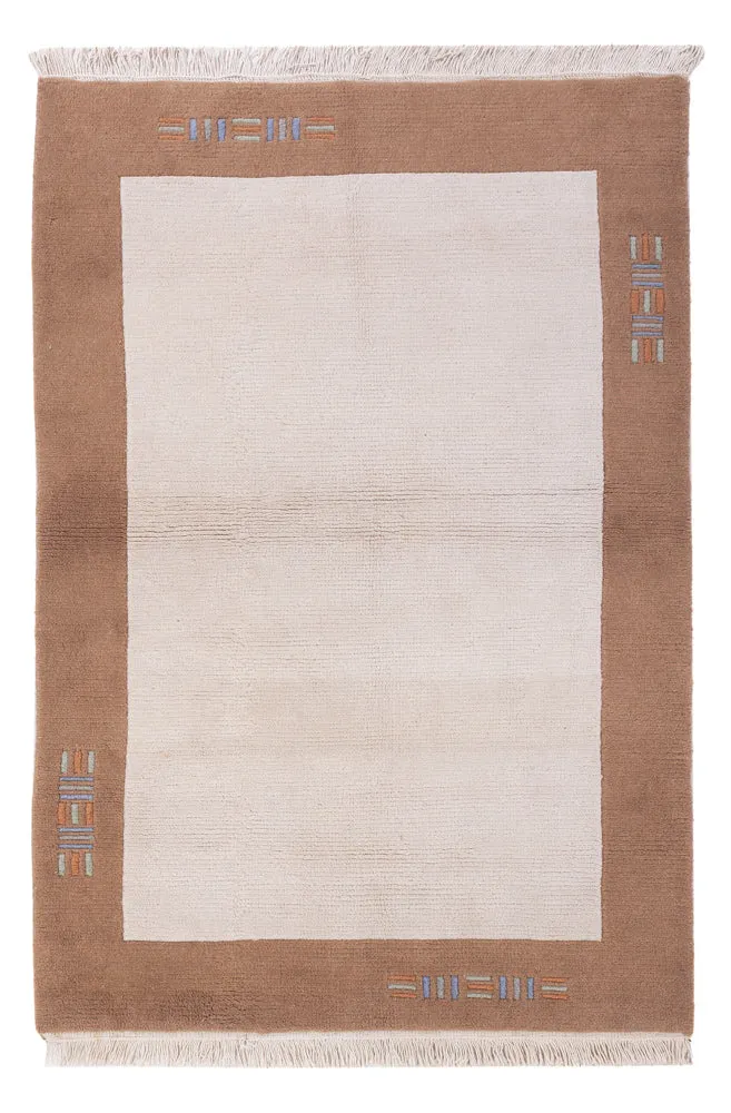 Nepal Teppich - 120 x 180 cm - creme
