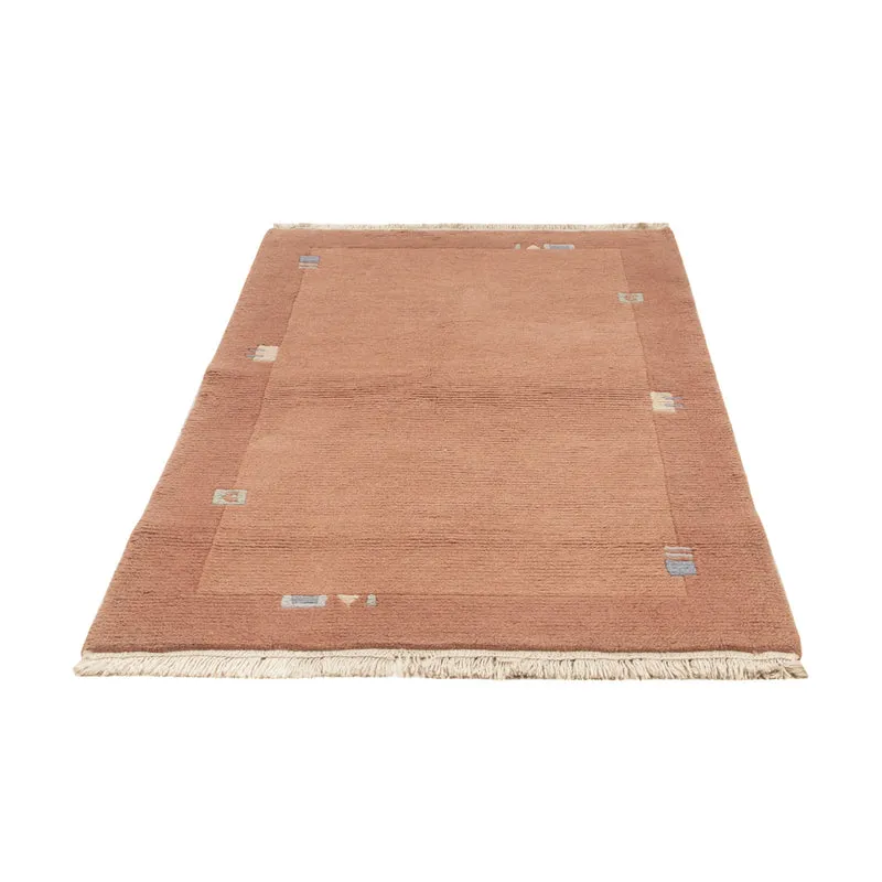 Nepal Teppich 90x160cm - Wollteppich - terrakotta
