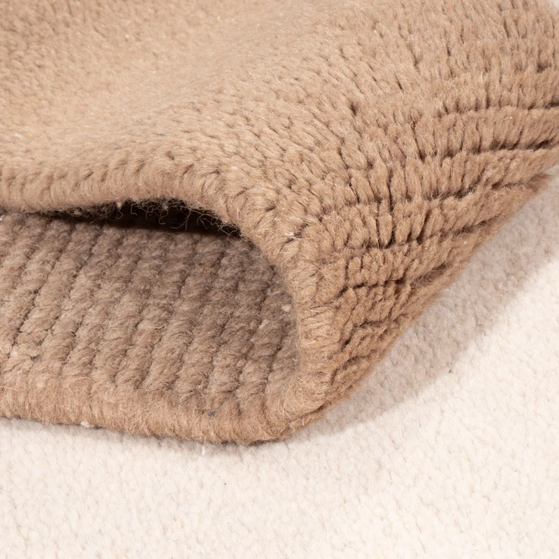 Nepal Teppich 90x160cm - Wollteppich - creme