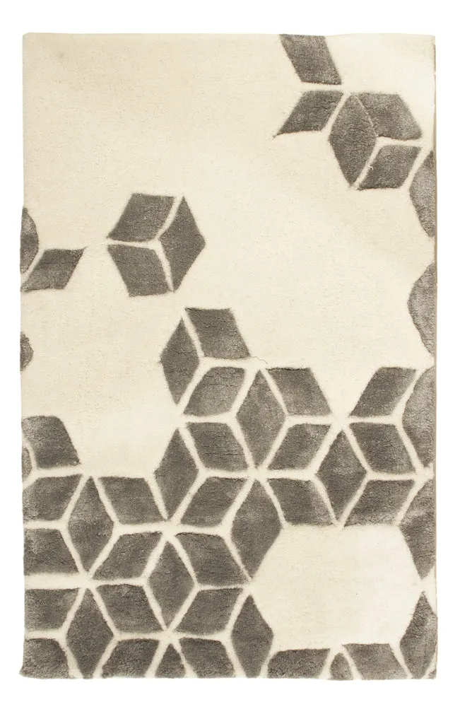 Wollteppich 60x90cm - beige