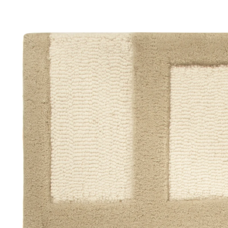 Wollteppich 60x90cm - beige