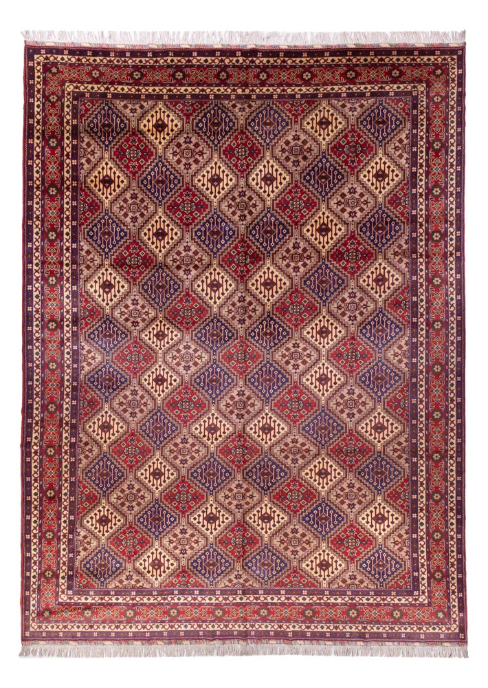 Afghan Teppich 300x410cm - Orientteppich - dunkelbeige