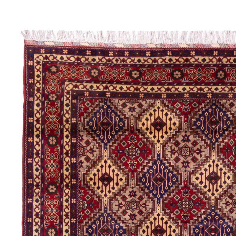 Afghan Teppich 300x410cm - Orientteppich - dunkelbeige