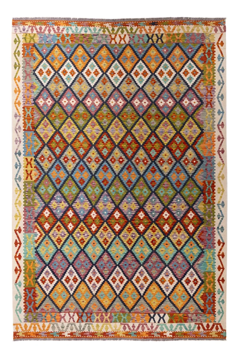 Kelim Maimene Teppich 207x304cm - mehrfarbig