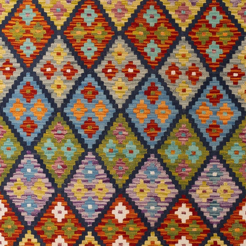 Kelim Maimene Teppich 207x304cm - mehrfarbig