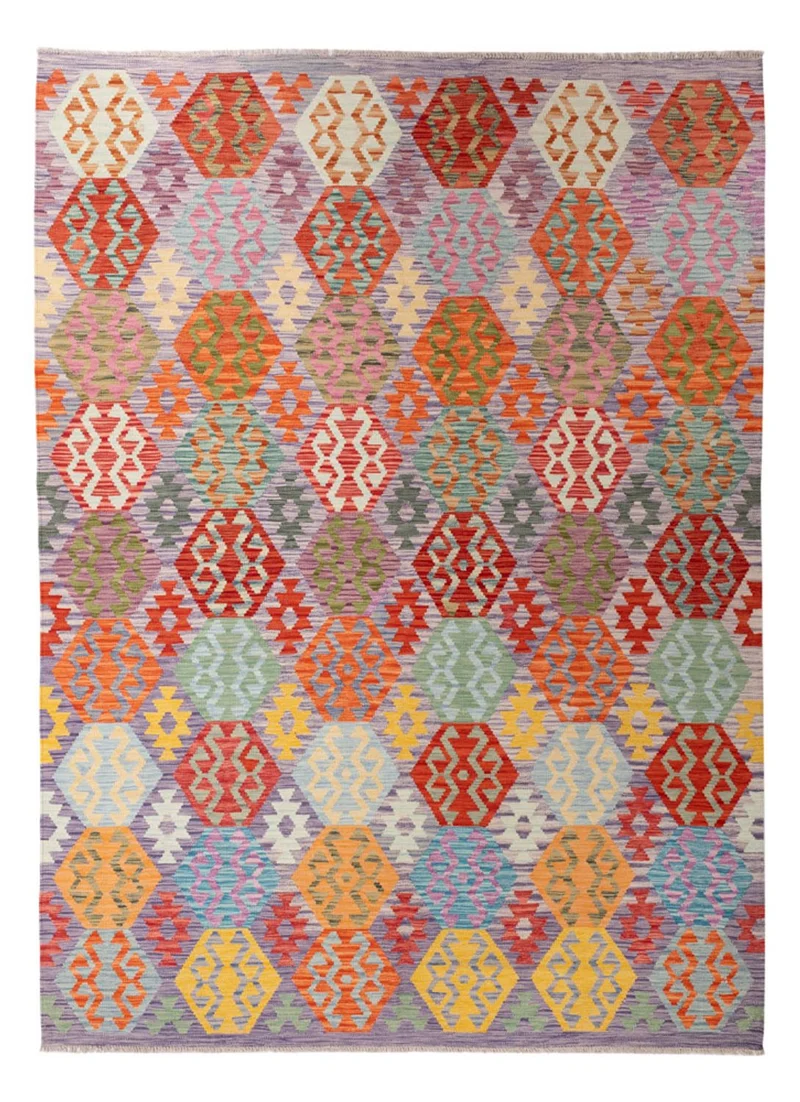 Kelim Maimene Teppich 214x290cm - mehrfarbig