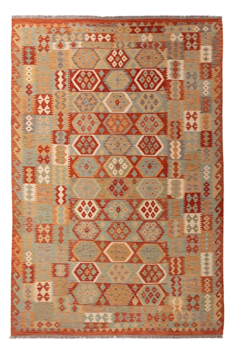Kelim Maimene Teppich 203x306cm - mehrfarbig
