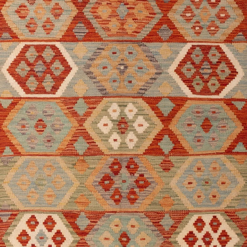 Kelim Maimene Teppich 203x306cm - mehrfarbig