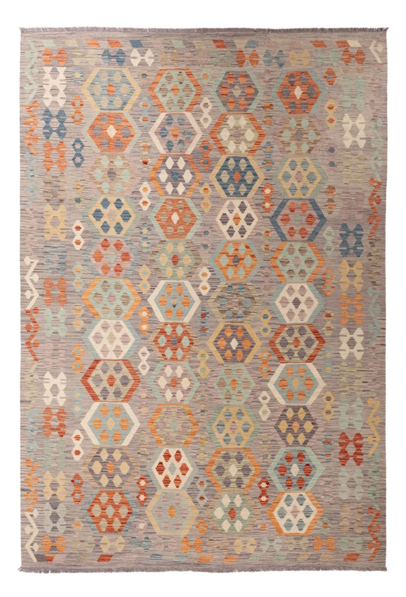Kelim Maimene Teppich 209x300cm - mehrfarbig