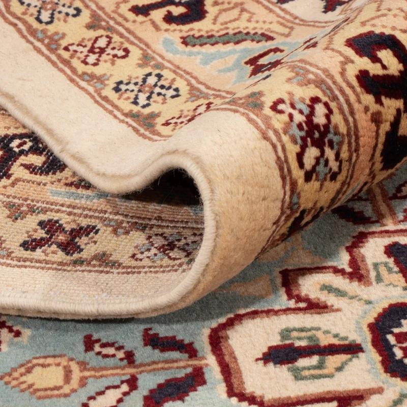 Afghan Teppich 245x346cm - Orientteppich - hellbeige