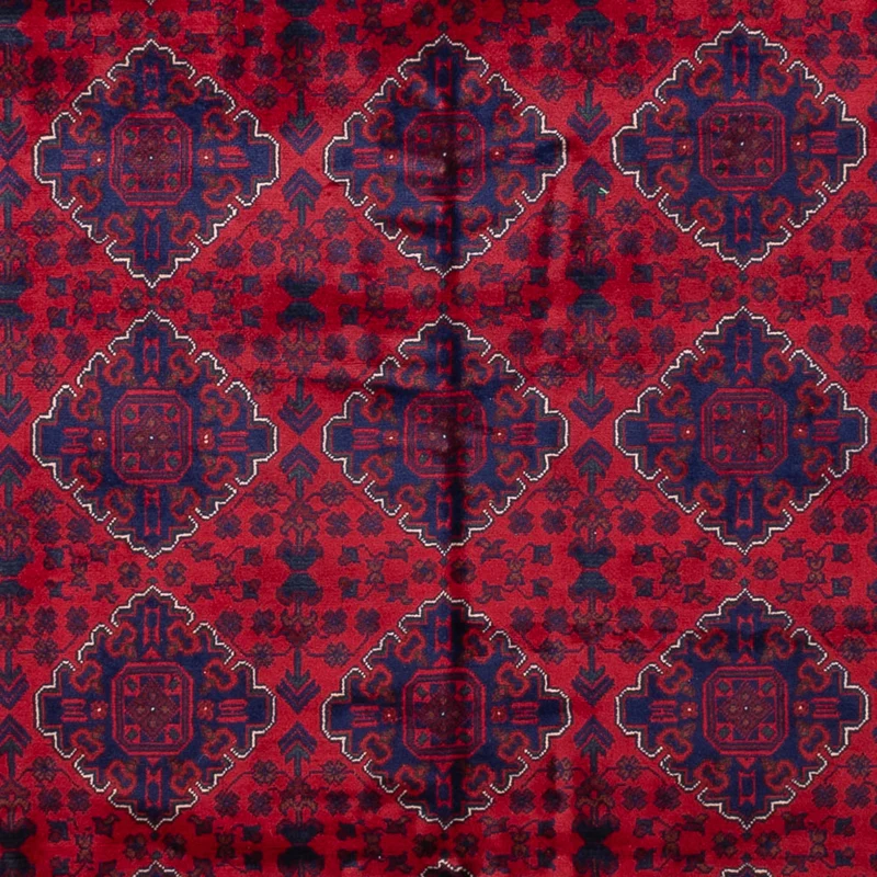 Afghan Teppich - 249 x 340 cm - rot