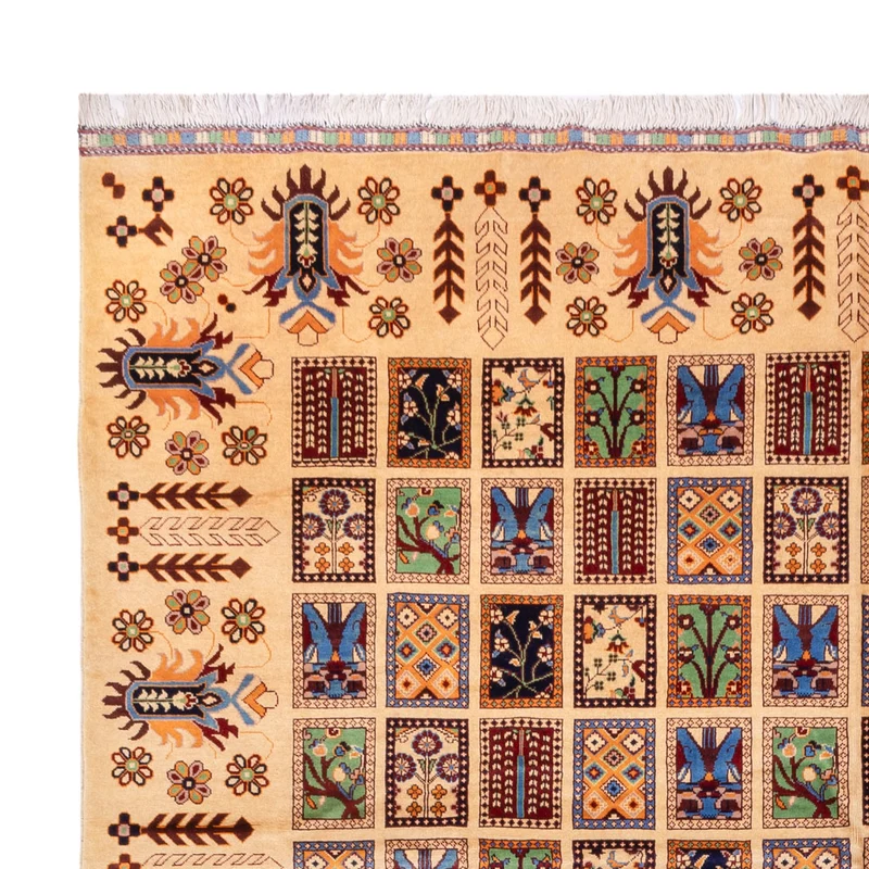 Afghan Teppich 295x400cm - Orientteppich - beige