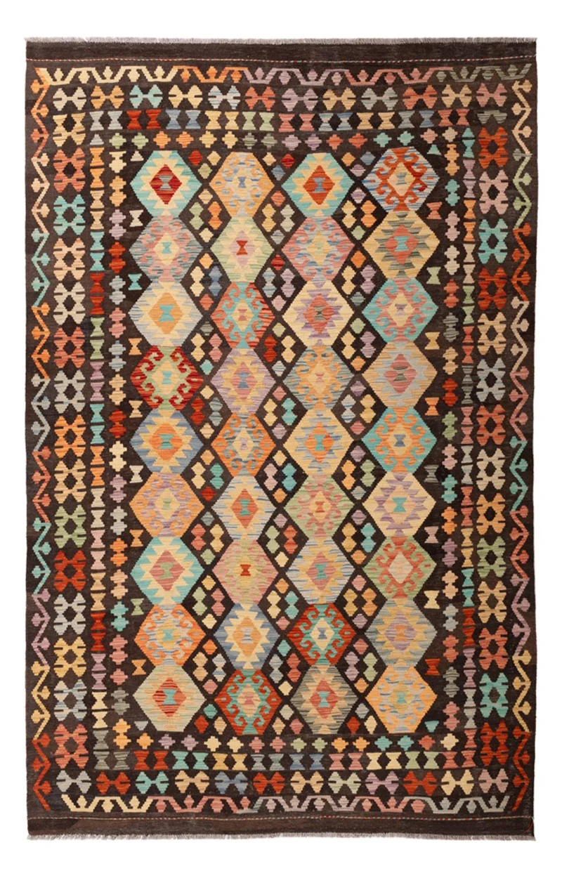 Kelim Maimene Teppich 199x307cm - mehrfarbig