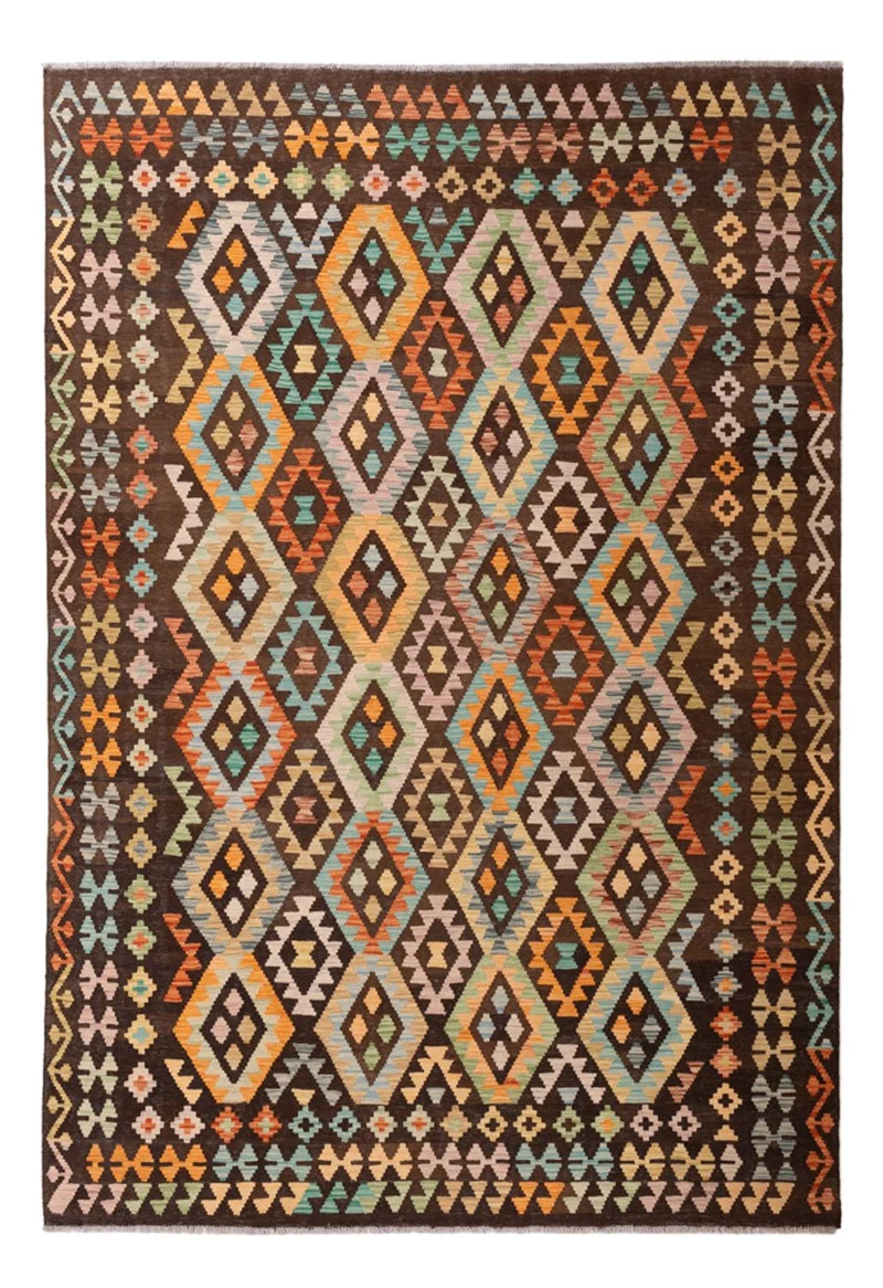 Kelim Maimene Teppich 206x299cm - mehrfarbig