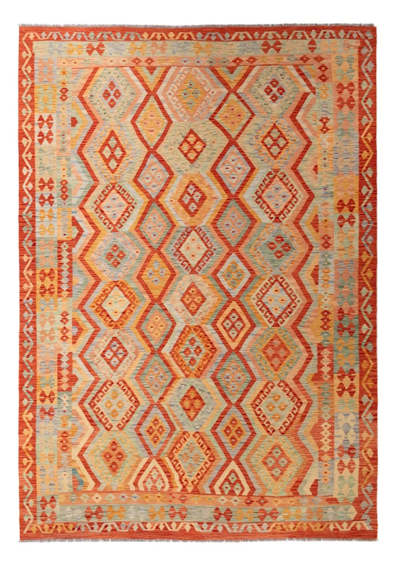 Kelim Maimene Teppich 206x299cm - mehrfarbig