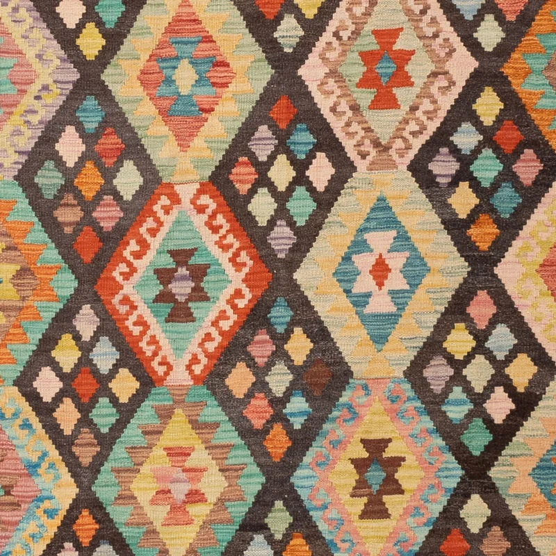 Kelim Maimene Teppich 201x306cm - mehrfarbig