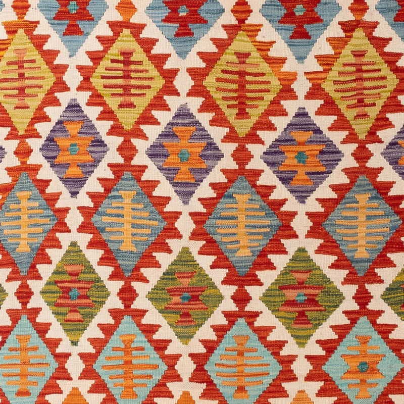 Kelim Maimene Teppich 200x307cm - mehrfarbig