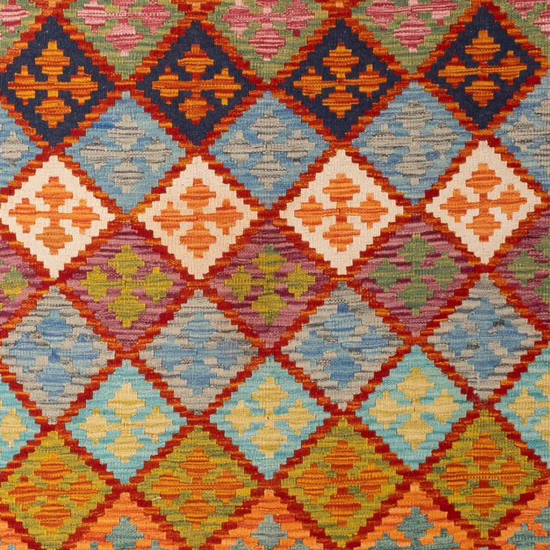 Kelim Maimene Teppich 209x296cm - mehrfarbig
