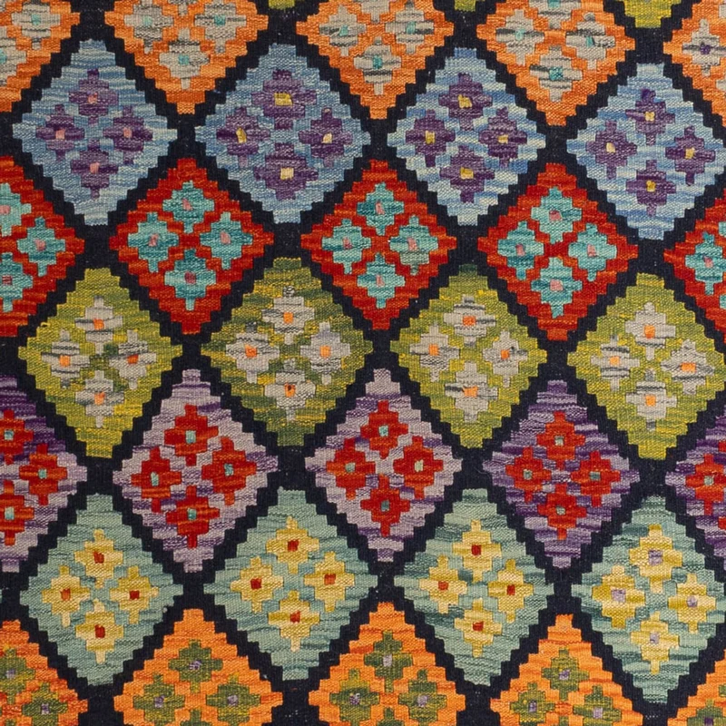 Kelim Maimene Teppich 206x298cm - mehrfarbig