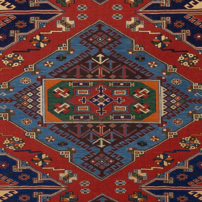 Kelim Afghan Teppich 203x281cm - rot