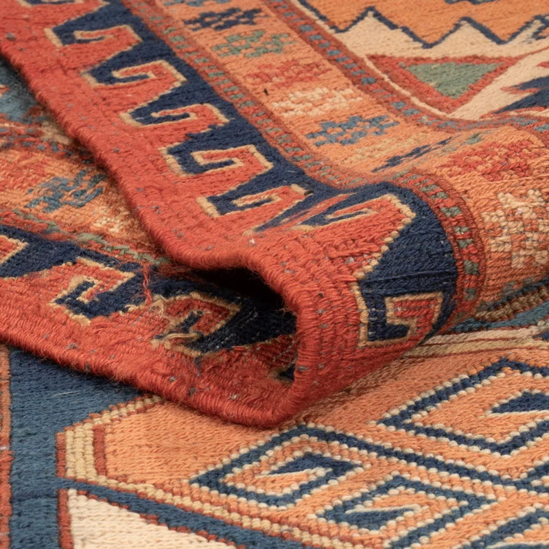 Kelim Afghan Teppich 205x272cm - mehrfarbig
