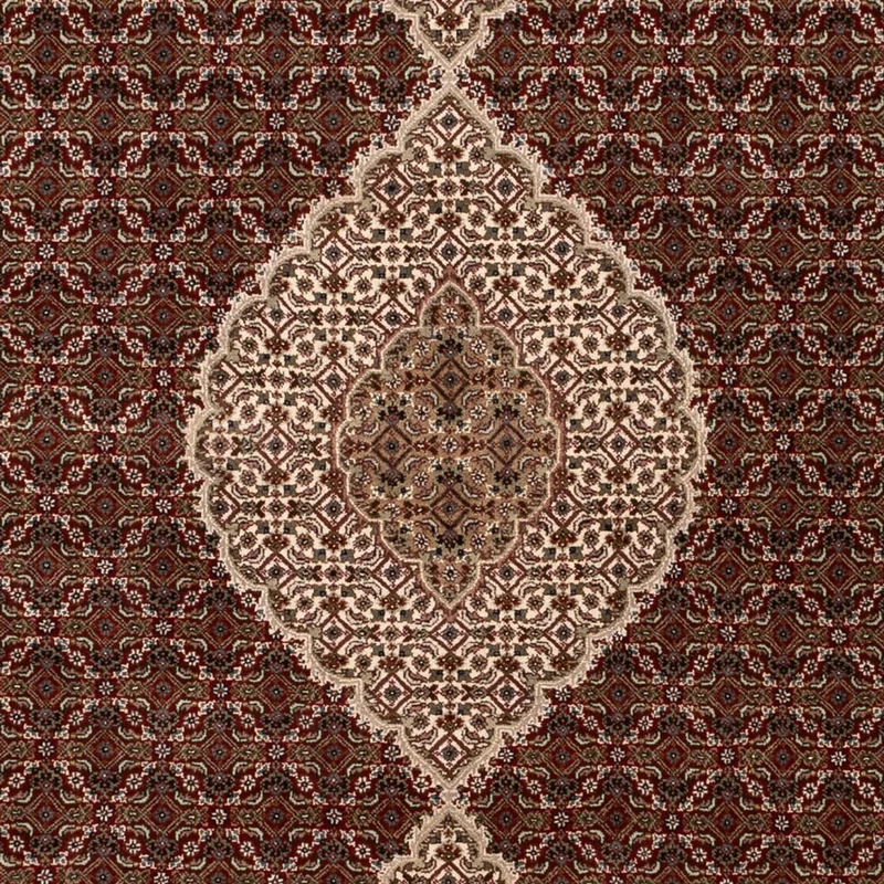 Indo Täbriz Teppich 197x300cm - Orientteppich - dunkelbeige