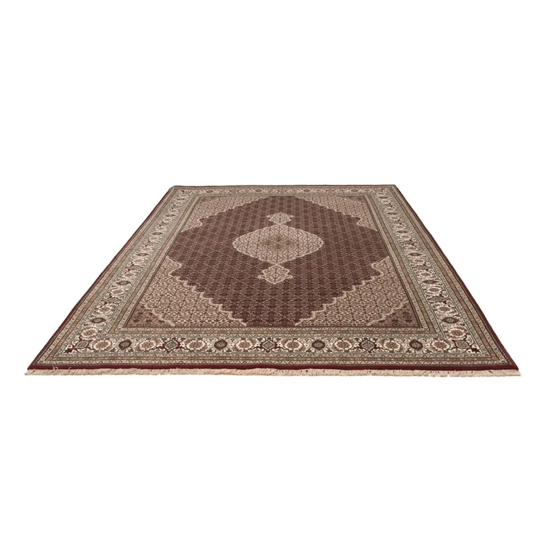 Indo Täbriz Teppich 197x300cm - Orientteppich - dunkelbeige