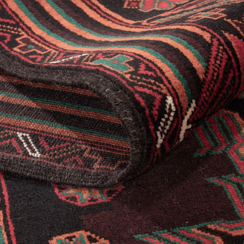 Belutsch Teppich - 117 x 206 cm - dunkelrot