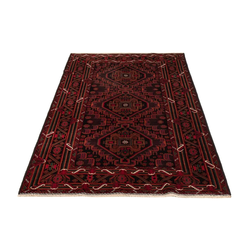 Belutsch Teppich - 117 x 206 cm - dunkelrot